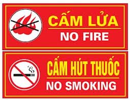 Cấm lửa - Cấm thuốc