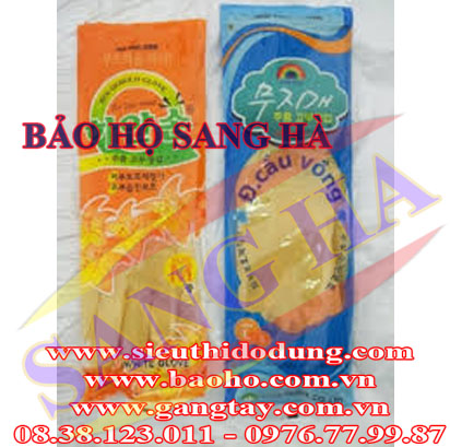 Găng Tay Cao Su Cầu Vồng – Dài