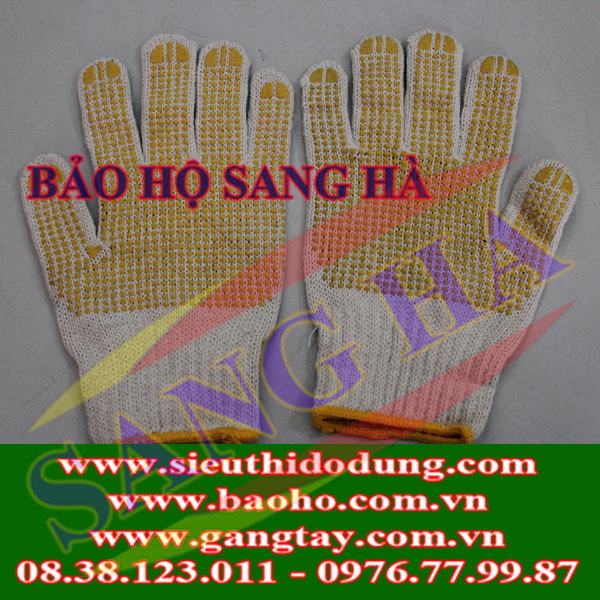 Găng Tay Len Phủ Hạt Nhựa 60g