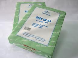 Giấy In Bãi Bằng A4 Định Lượng 60 gms