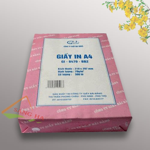 Giấy In Bãi Bằng A4 Định Lượng 70 gms