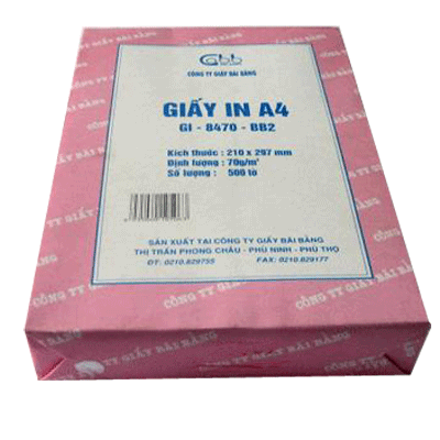 Giấy In Bãi Bằng A4 Định Lượng 70 gms