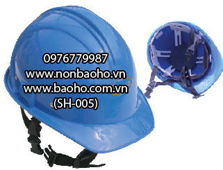 Nón bảo hộ nhựa màu xanh giá rẻ nhất TP.HCM S.N107TD