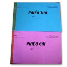 Phiếu Thu ,Chi 1L Bìa Hồng