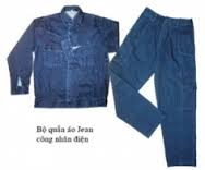 Quần Áo Bảo Hộ Điện Lực Vải Jean